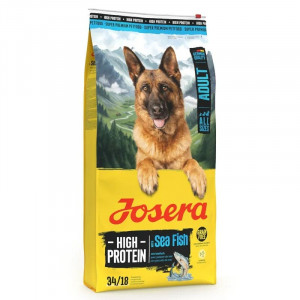 JOSERA HIGH PROTEIN ADULT WITH SEA FISH bezgraudu sausā barība suņiem 12.5kg